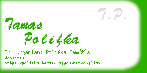 tamas polifka business card